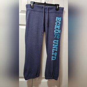 Ecko Unlimited Kids Purple Sweatpants with Blue Logo